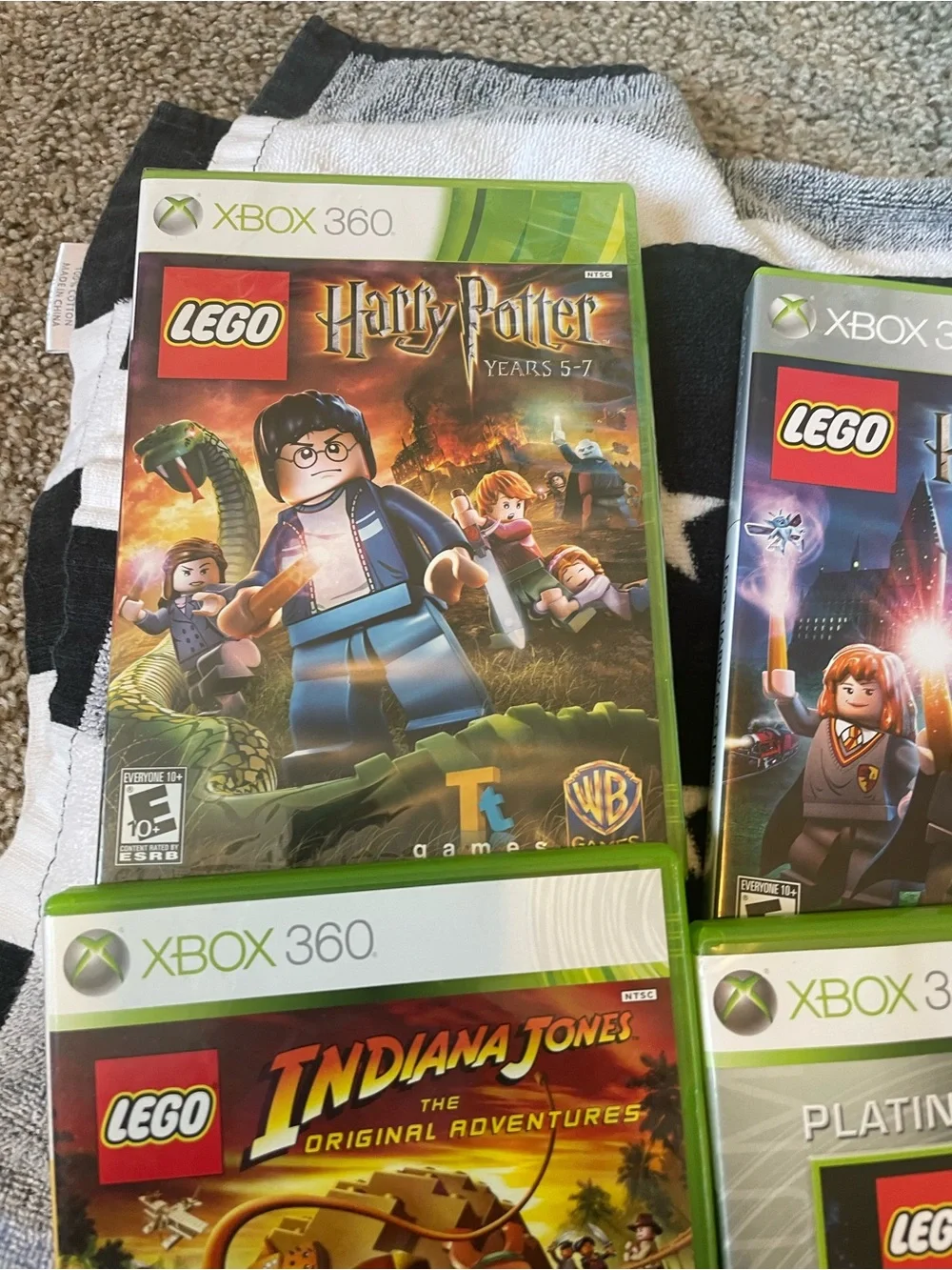 LEGO Xbox 360 Game Lot - Harry Potter, Star Wars, Indiana Jones there are 4 gam